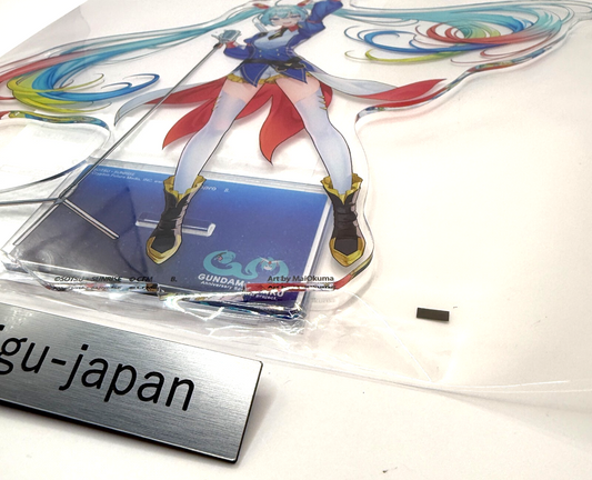 Gundam 45th Anniversary Hatsune Miku Aurora Big Acrylic Stand Official NIB1