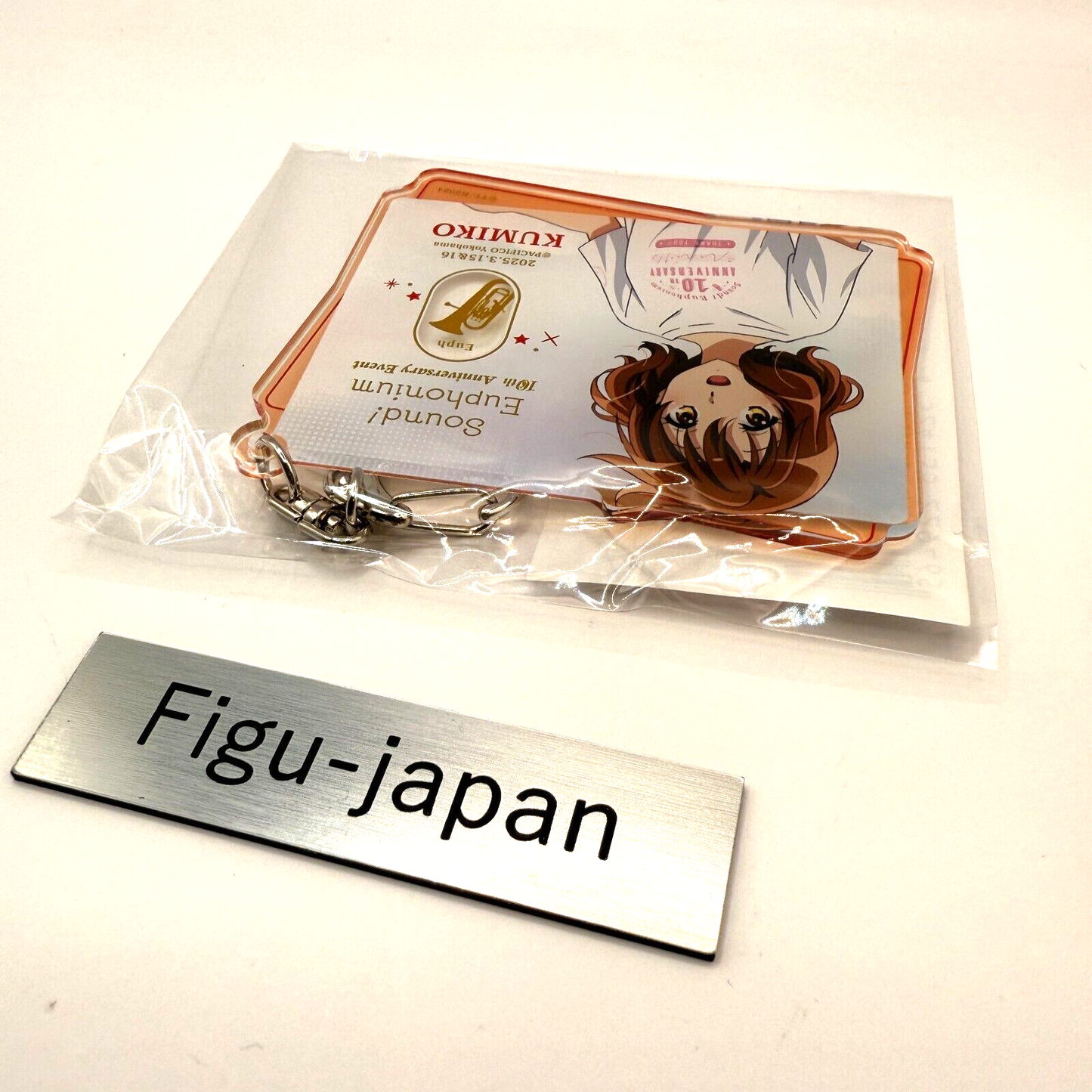 RARE Kumiko Oumae 10th Anniversary Event Key Chain Sound! Euphonium Official NEW7