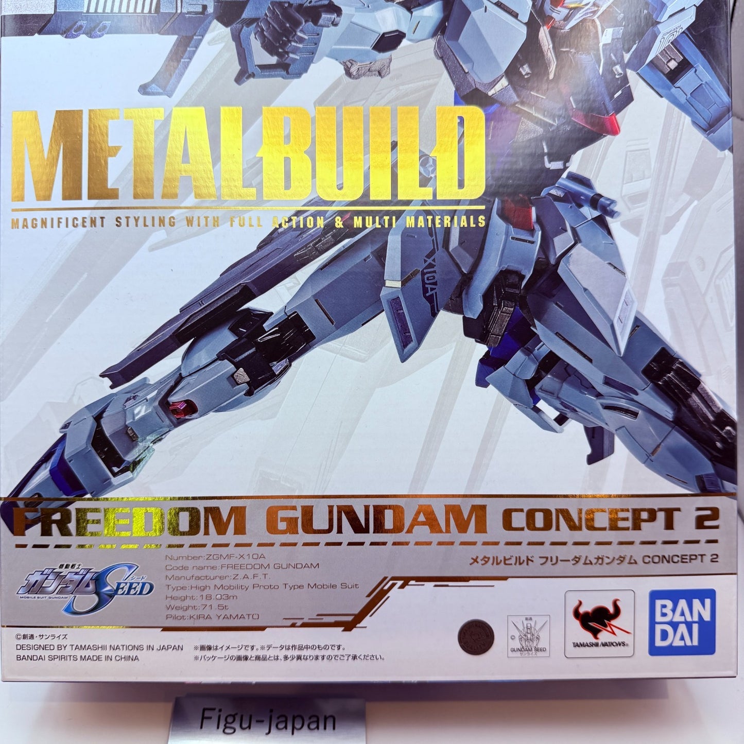 METAL BUILD Freedom Gundam Concept 2 Resale Ver. GUNDAM SEED Bandai Figure New6