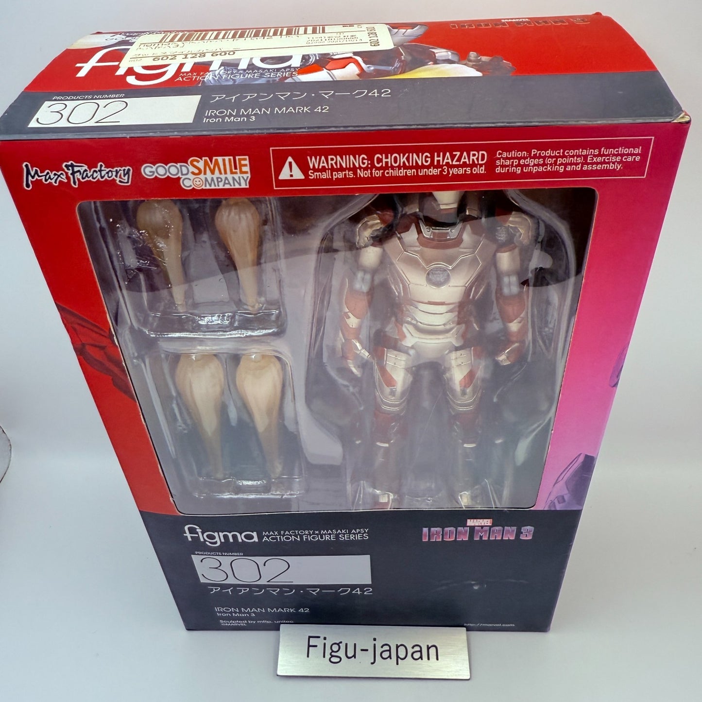 Max Factory figma 302 Iron Man Mark 42 XLII Figure Avengers Marvel Mint Japan10