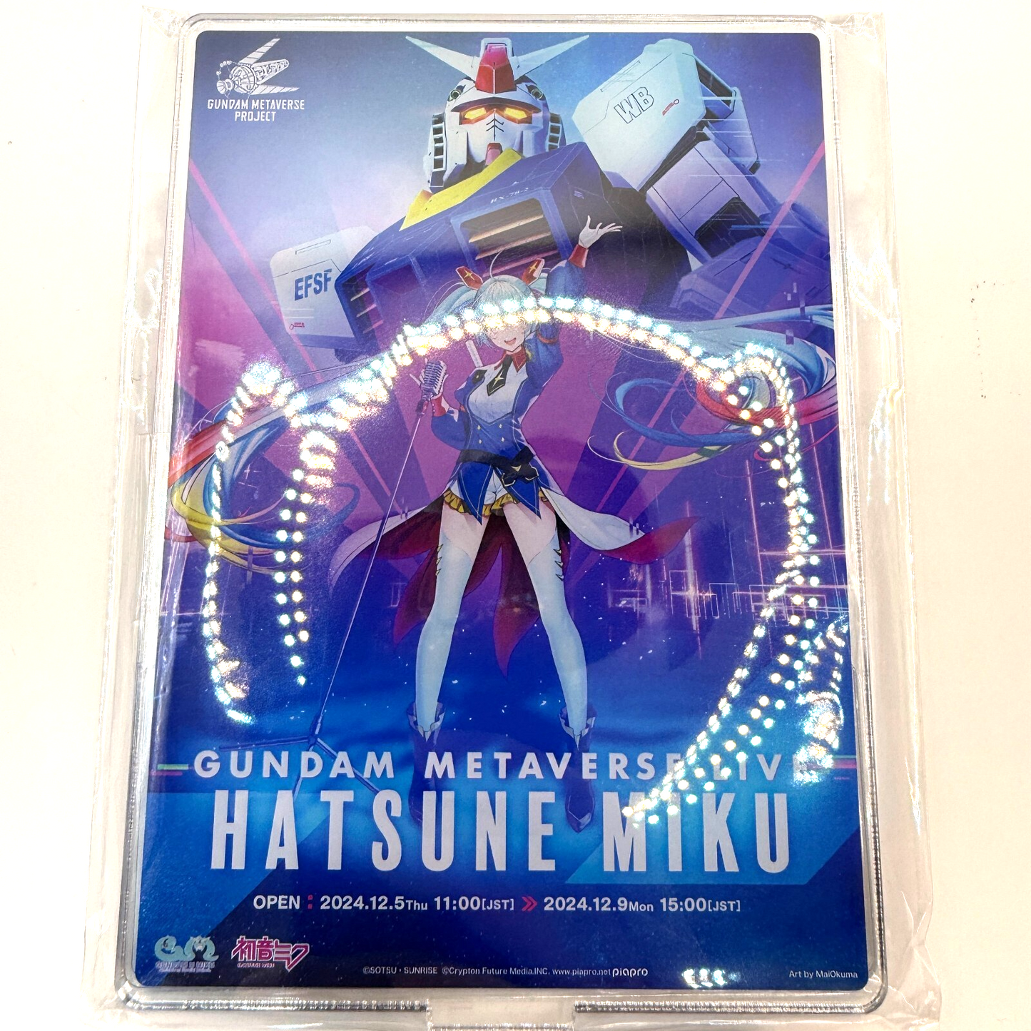 Hatsune Miku Gundam Acrylic Stand (Standard Size) key visual ver NISB7
