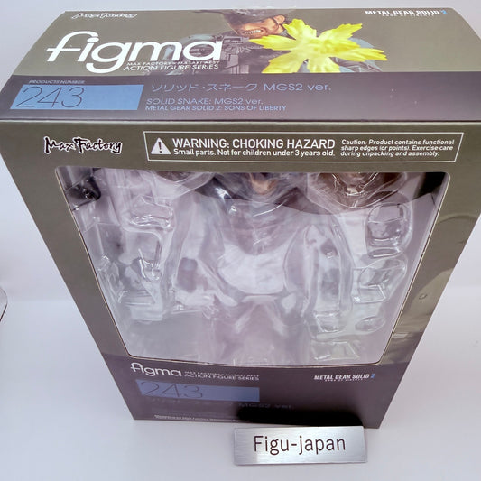 Solid Snake figma 243 Metal Gear Solid 2 MGS2 Max Factory Action Figure MIB1