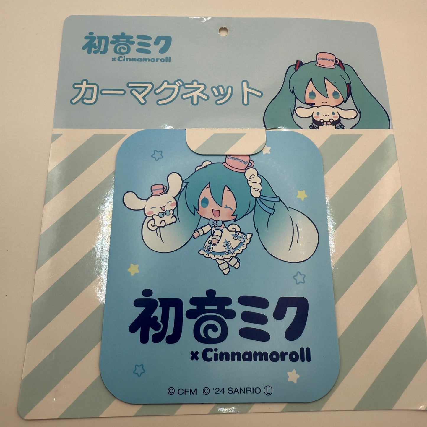 Hatsune miku Cinnamoroll Car magnet goods Light fastness Sanrio from japan NEW