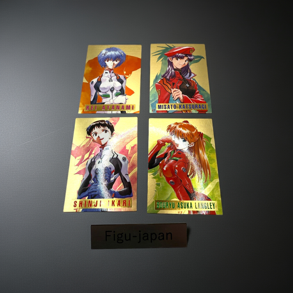 1996 CARDDASS MASTERS Neon Genesis Evangelion PART 1 Set of 4 SP card winners 
