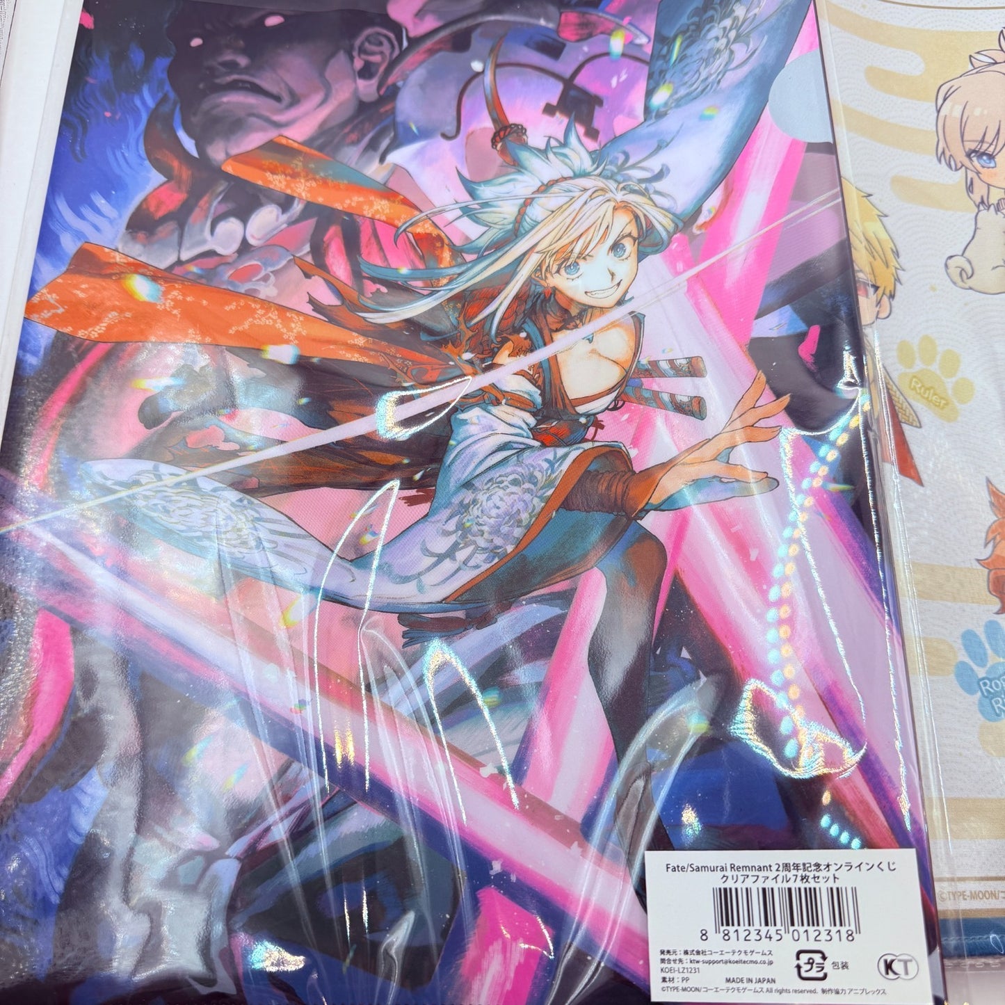 Fate/Samurai Remnant 2nd Anniv Kuji Musashi Set Art Board File Mug Desk Pad JP12