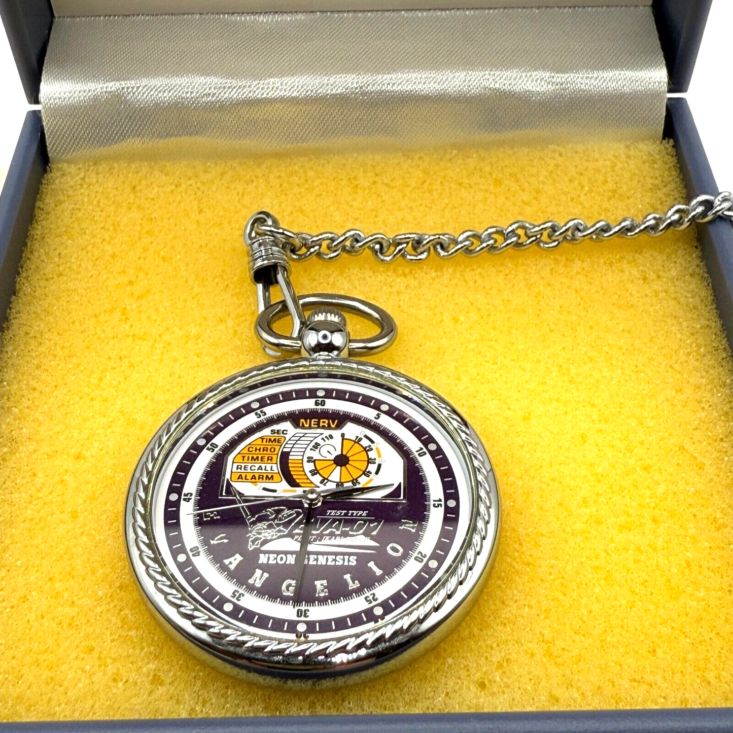 Neon Genesis Evangelion EVA Unit 01 Test Type Pocket Watch SEGA Japan Mint Rare11