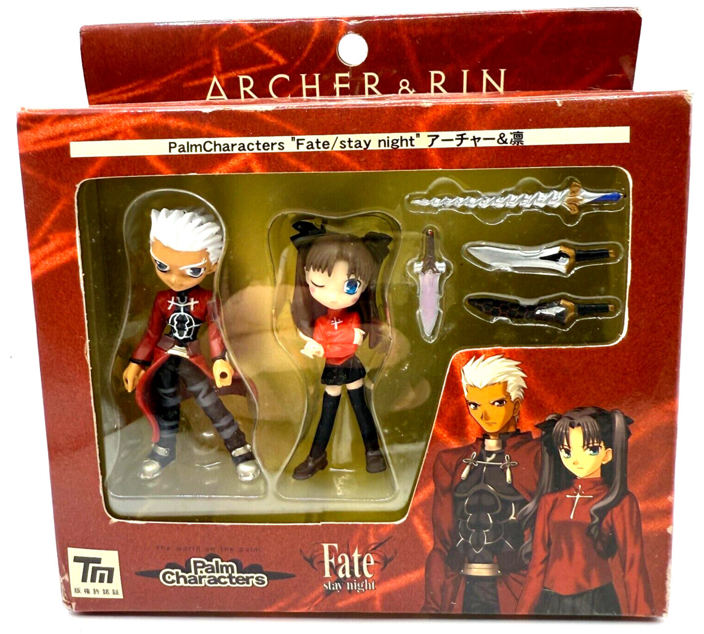 Fate Stay Night  Archer Rin Palm Characters figures  New in Box  from japan0
