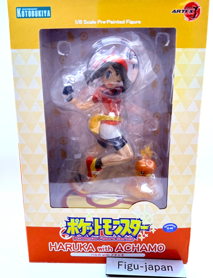 NEW ARTFX J Pokemon May Haruka with Torchic Achamo 1/8 Figure Kotobukiya Japan0