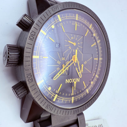NEW Nixon Magnacon SS 2 Minutes To Midnight Black Gold Limited 100% AUTH EXPRESS4
