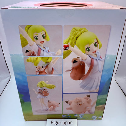 Kotobukiya Pokemon Center Lillie & Clefairy 1/8 Figure NEW Ganbari Lillie Japan5