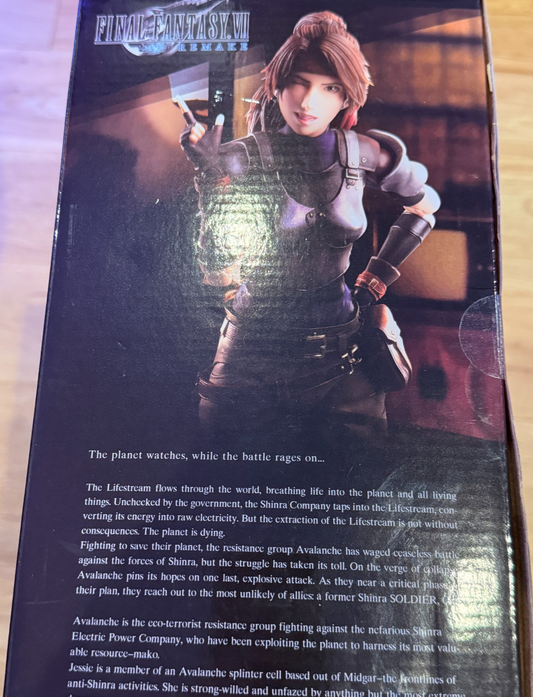 Jessie & Motorcycle Play Arts Kai Final Fantasy VII FF7 Remake Square Enix NIB1