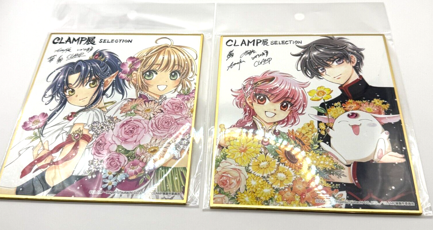 Cardcaptor Sakura Magic Knight Rayearth Shikishi Board CLAMP Exhibition Set NIP1