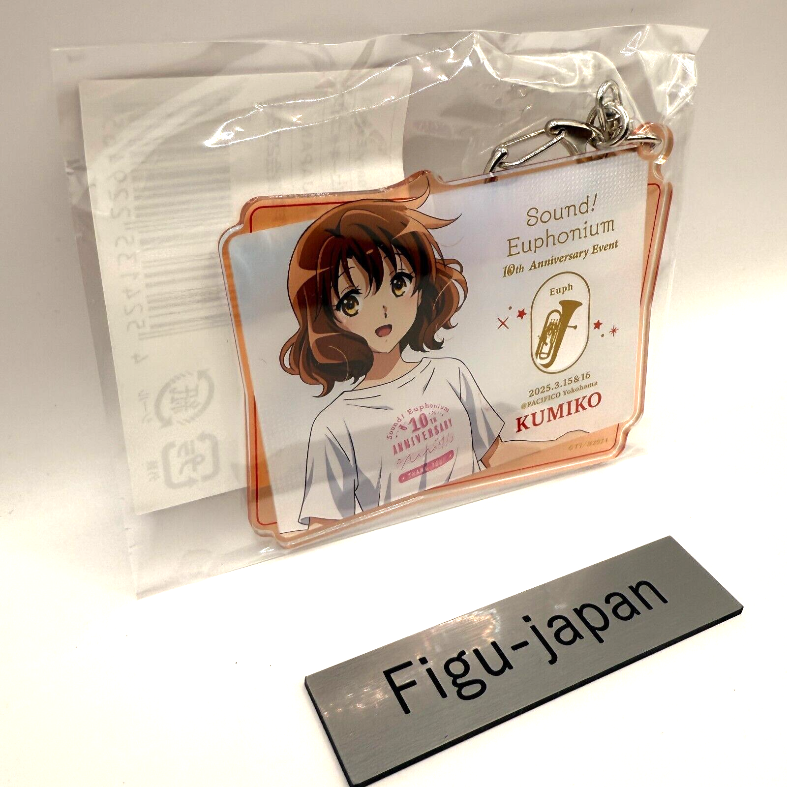 RARE Kumiko Oumae 10th Anniversary Event Key Chain Sound! Euphonium Official NEW3
