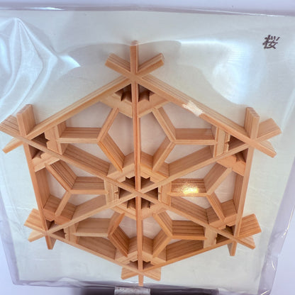 Japanese Kumiko Woodwork Sakura Pattern Coaster Handmade Traditional Craft Japan9