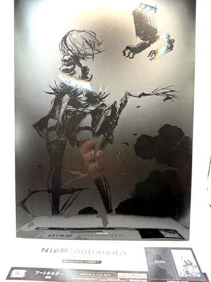 NieR:Automata Ver1.1a Ichiban Kuji Prize A 2B Art Holder Display Case Japan0