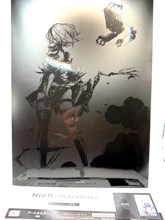 NieR:Automata Ver1.1a Ichiban Kuji Prize A 2B Art Holder Display Case Japan0
