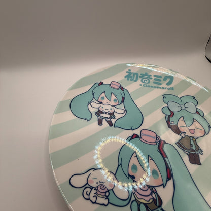 Hatsune miku & Cinnamon roll New prastic Melamine Plate sanrio [express]5