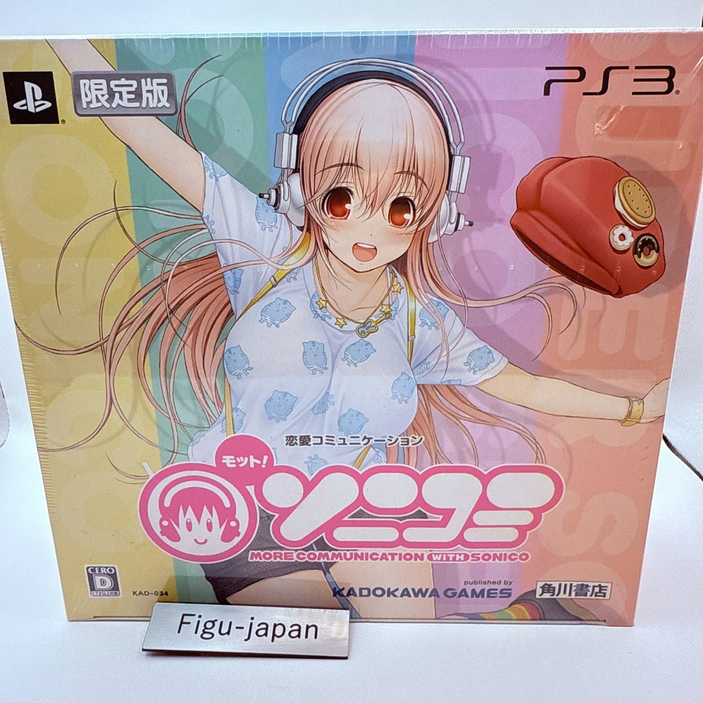 PS3 soft Motto Sonicomi Limited Edition Super Sonico Figure& Pillow Case0