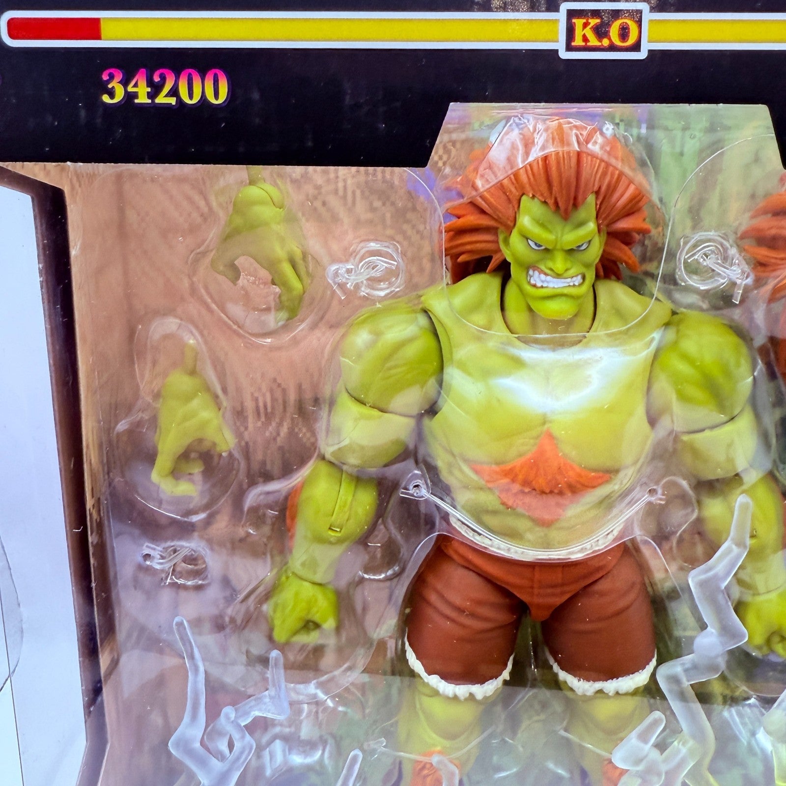 Jada Toys Street Fighter II Blanka 1/12 Action Figure Japan Evolit Ver New Seale4