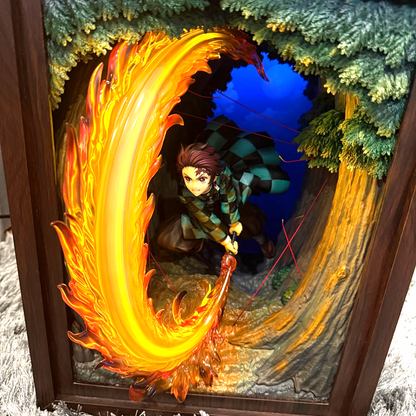 Demon Slayer  Tanjiro Kamado Hinokami Kagura Enbu Luminous figure[express]10