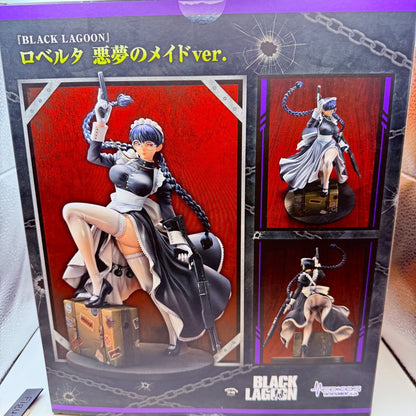 Black Lagoon Roberta Nightmare Maid 1/7 Figure Bonus Hound Face Umbrella Medicos3