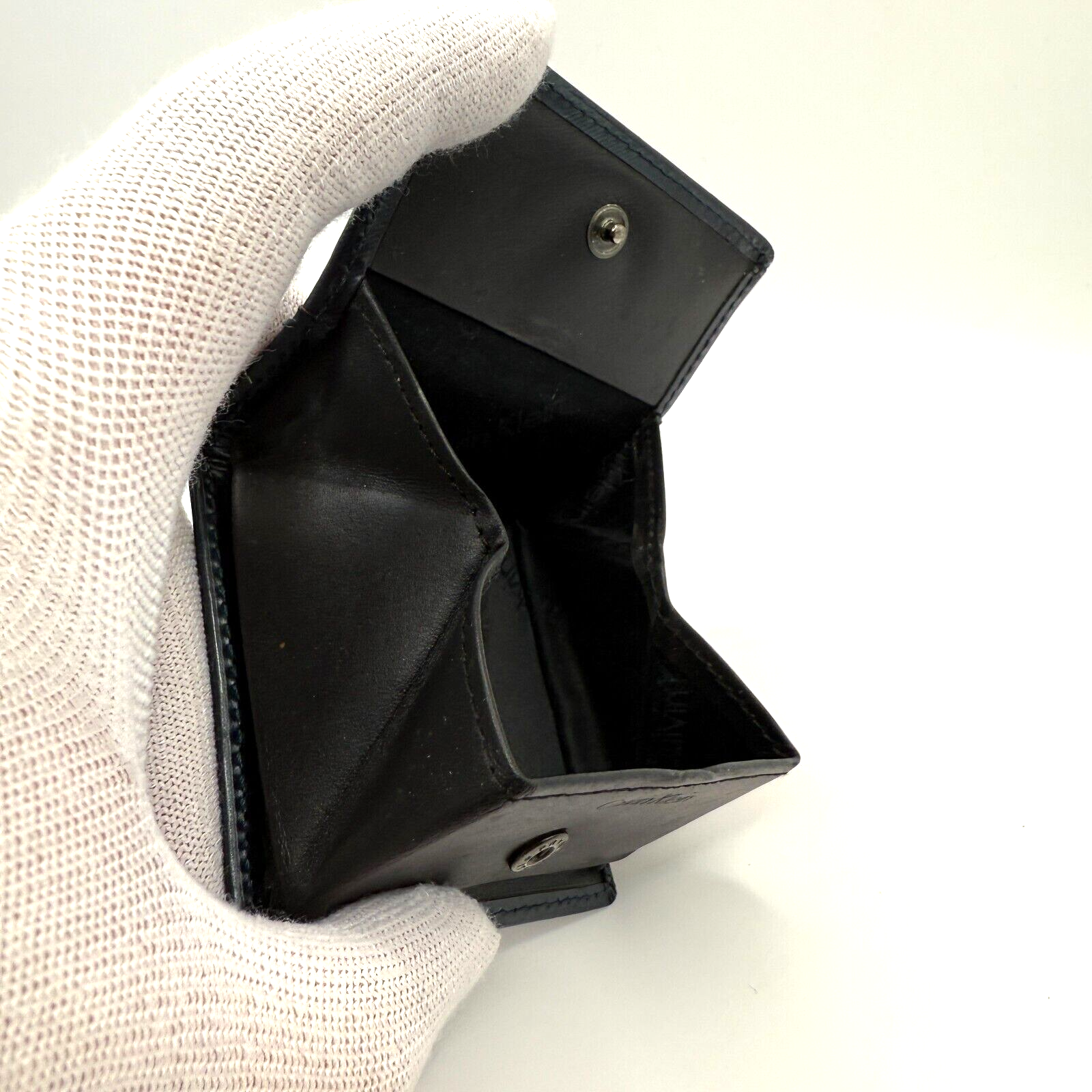 Calvin Klein Gray Faux Leather Discontinued product With Coin Purse.[express]9