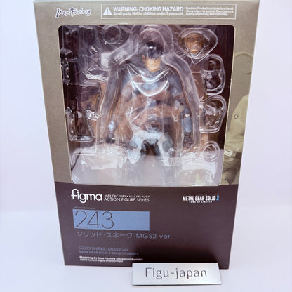 Solid Snake figma 243 Metal Gear Solid 2 MGS2 Max Factory Action Figure MIB0