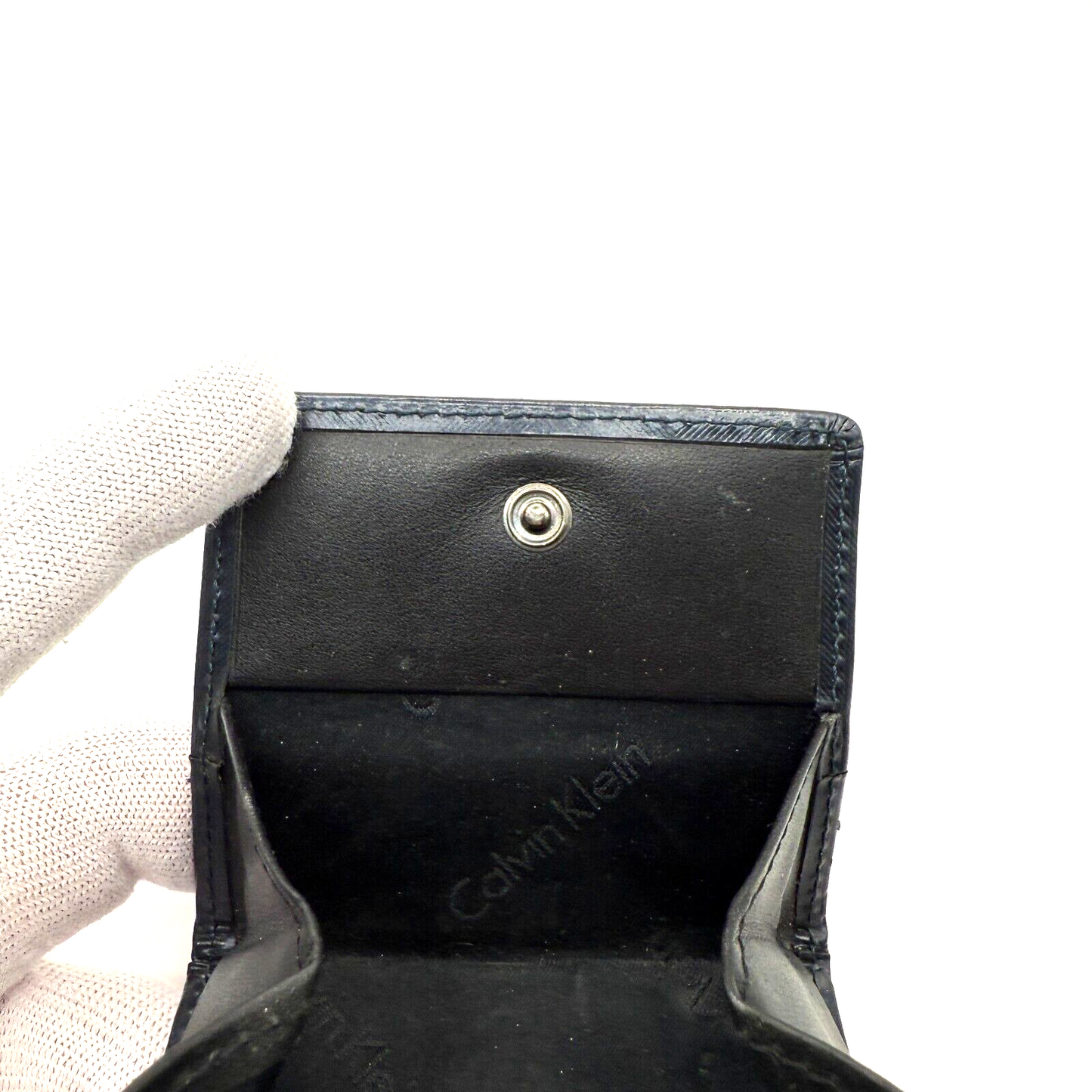 Calvin Klein Gray Faux Leather Discontinued product With Coin Purse.[express]7