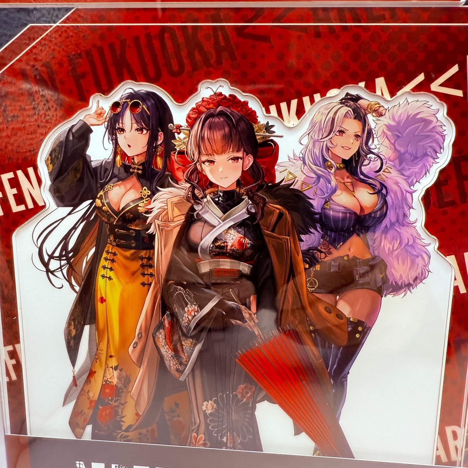 NIKKE Goddess of Victory Sakura Rosanna Moran Diorama Acrylic Stand Fukuoka NEW2