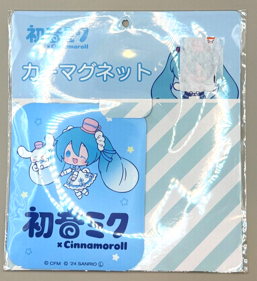 Hatsune miku Cinnamoroll Car magnet goods Light fastness Sanrio from japan NEW0