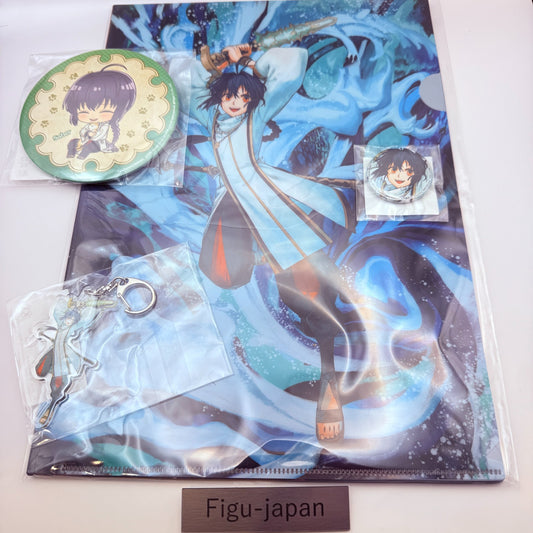 Fate/Samurai Remnant 2nd Anniv Kuji Saber Yamato Takeru Set Clear File Badge Key0