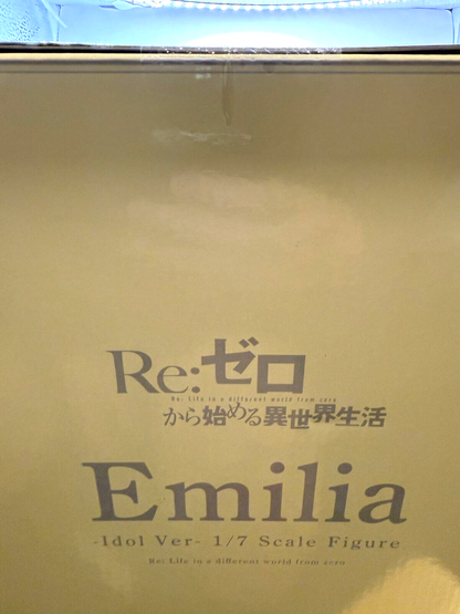 Re:Zero Emilia Idol Ver 1/7Scale Figure eStream Shibuya Scramble New Box Damaged7