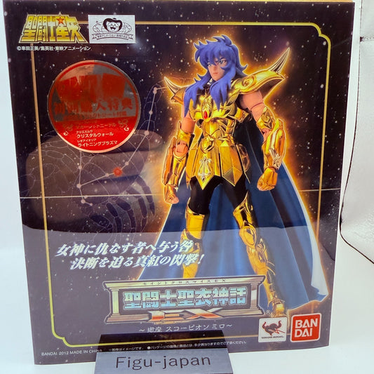Scorpio Milo Saint Cloth Myth EX First Release Bonus Figure Bandai Unopened1