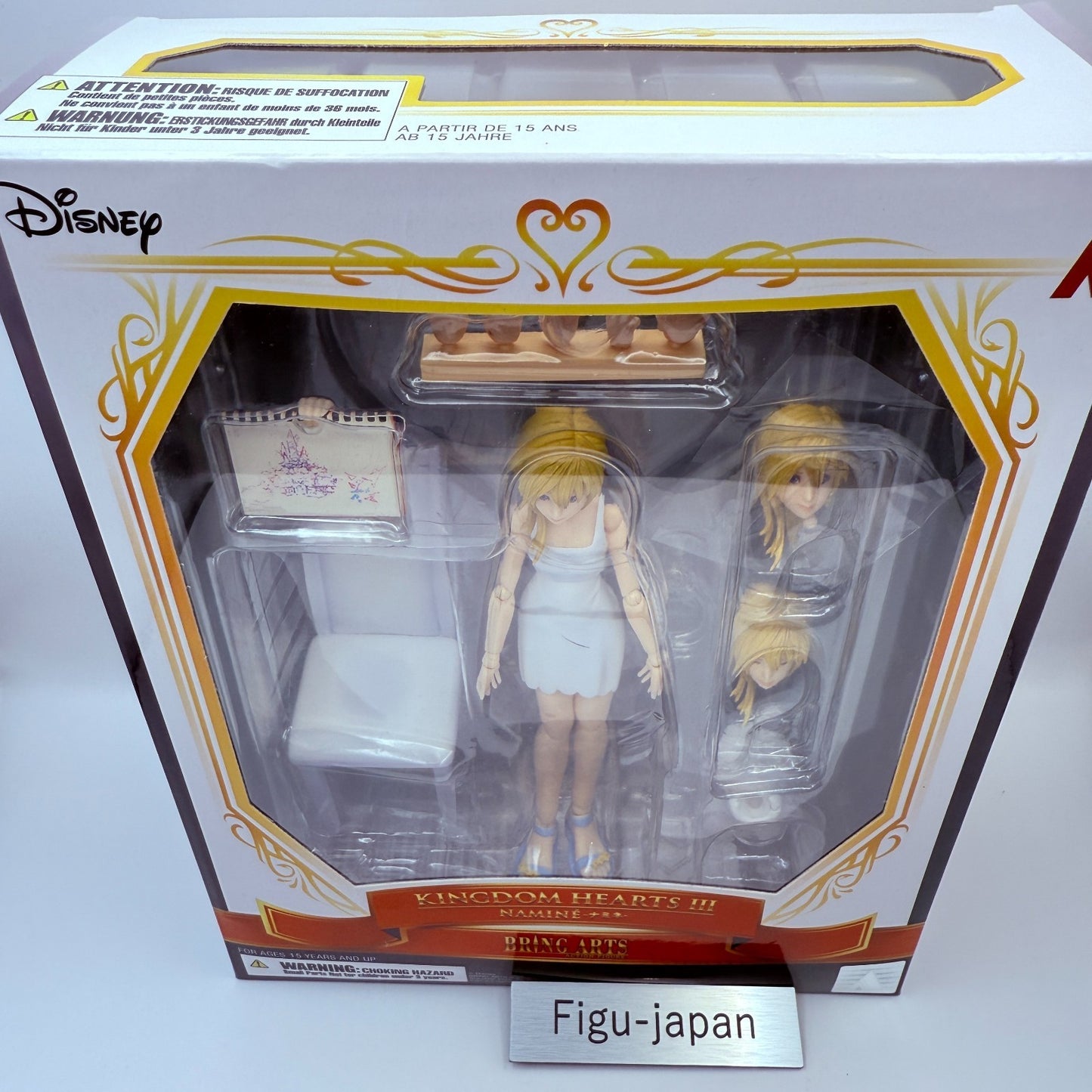 Square Enix Bring Arts Namine Kingdom Hearts III 3 Figure Disney Japan Used1