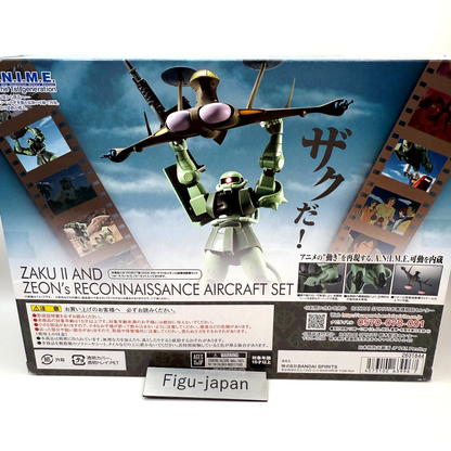 Zaku II & Zeon Reconnaissance Aircraft Robot Spirits Figure Bandai MISB1