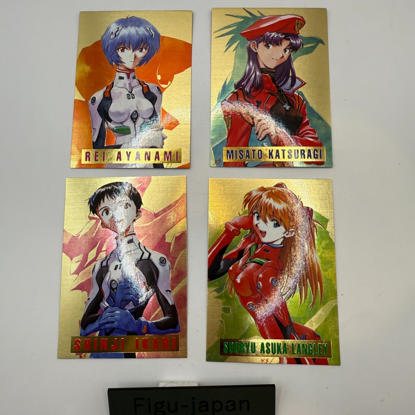 1996 CARDDASS MASTERS Neon Genesis Evangelion PART 1  Set of 4 SP [express]7