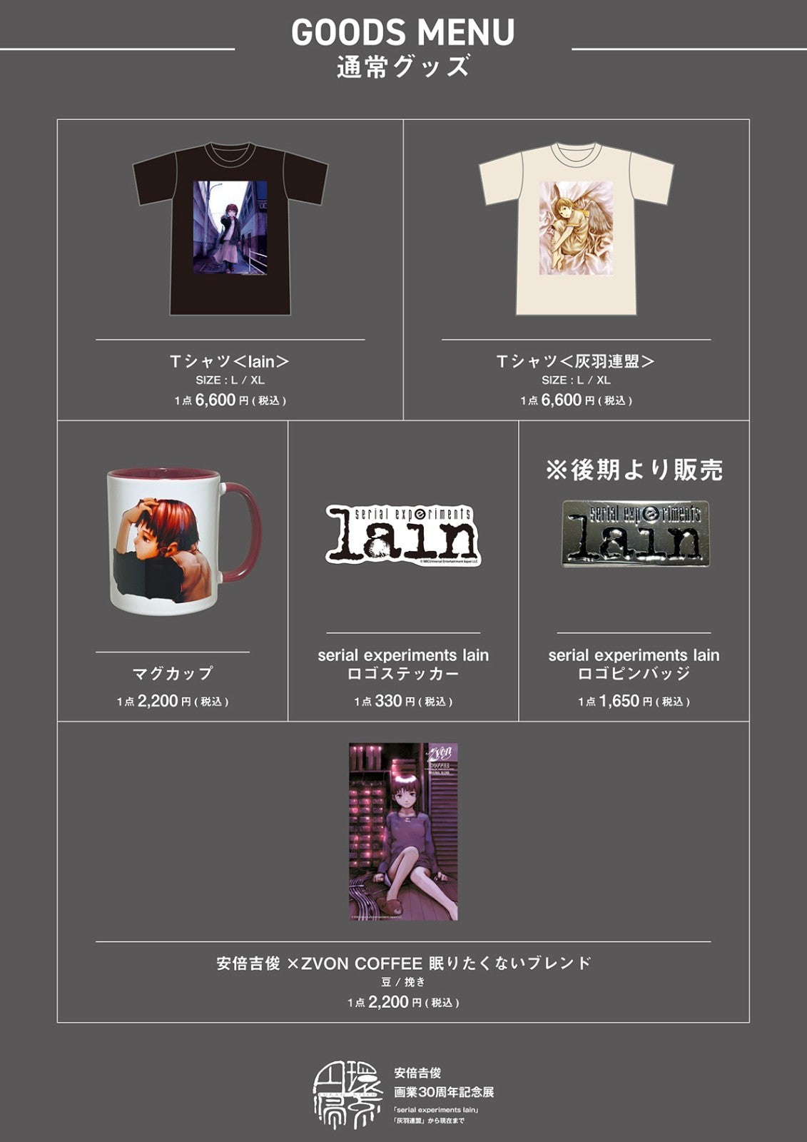 SERIAL EXPERIMENTS LAIN  TShirts XL Yoshitoshi Abe 30th Anniversary[express]2