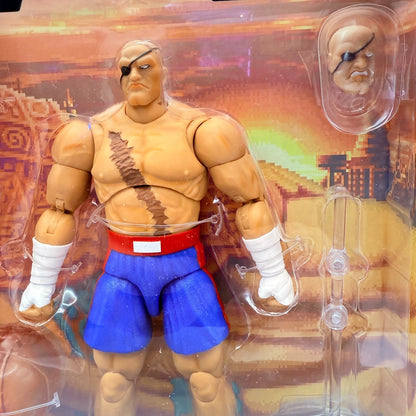 Jada Toys Street Fighter II Sagat 1/12 Action Figure Japan Evolit Ver New Sealed1