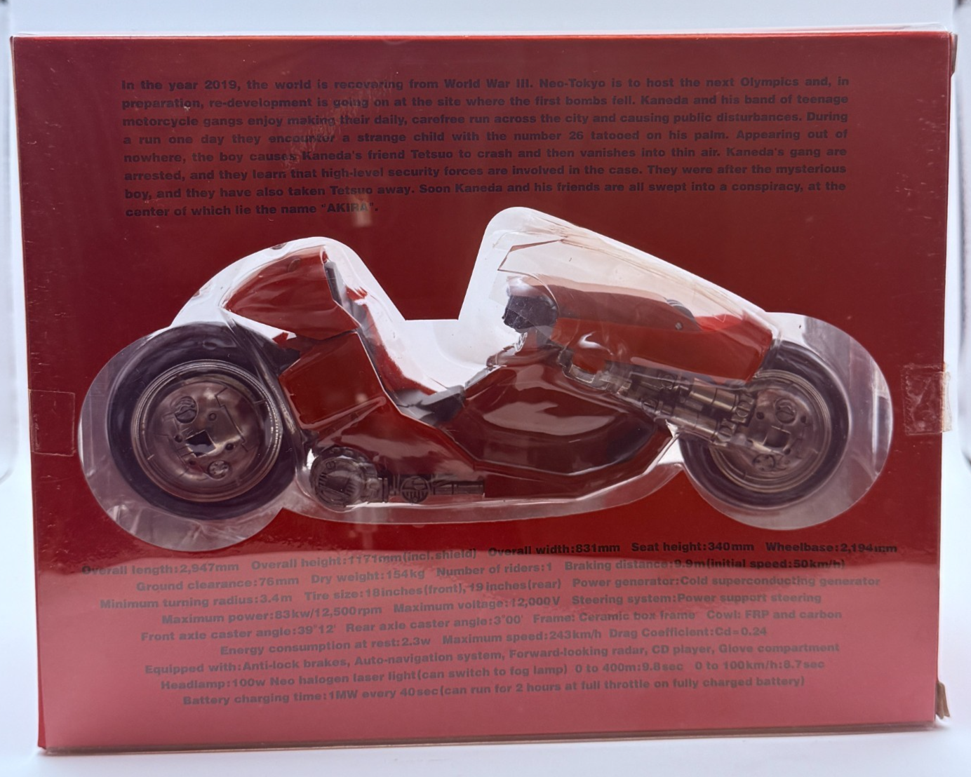 AKIRA Kaneda Bike Popynica Spirit 1/12 2004 Motor Show Exclusive Bandai Mint3
