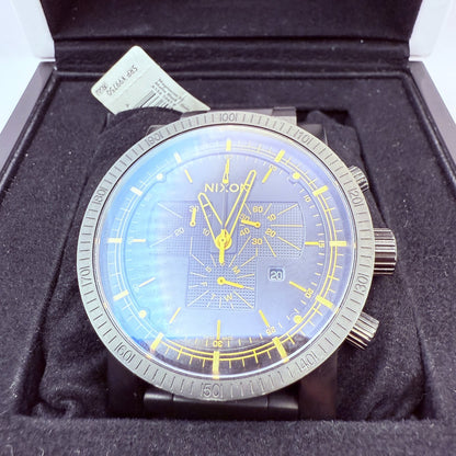 NEW Nixon Magnacon SS 2 Minutes To Midnight Black Gold Limited 100% AUTH EXPRESS0