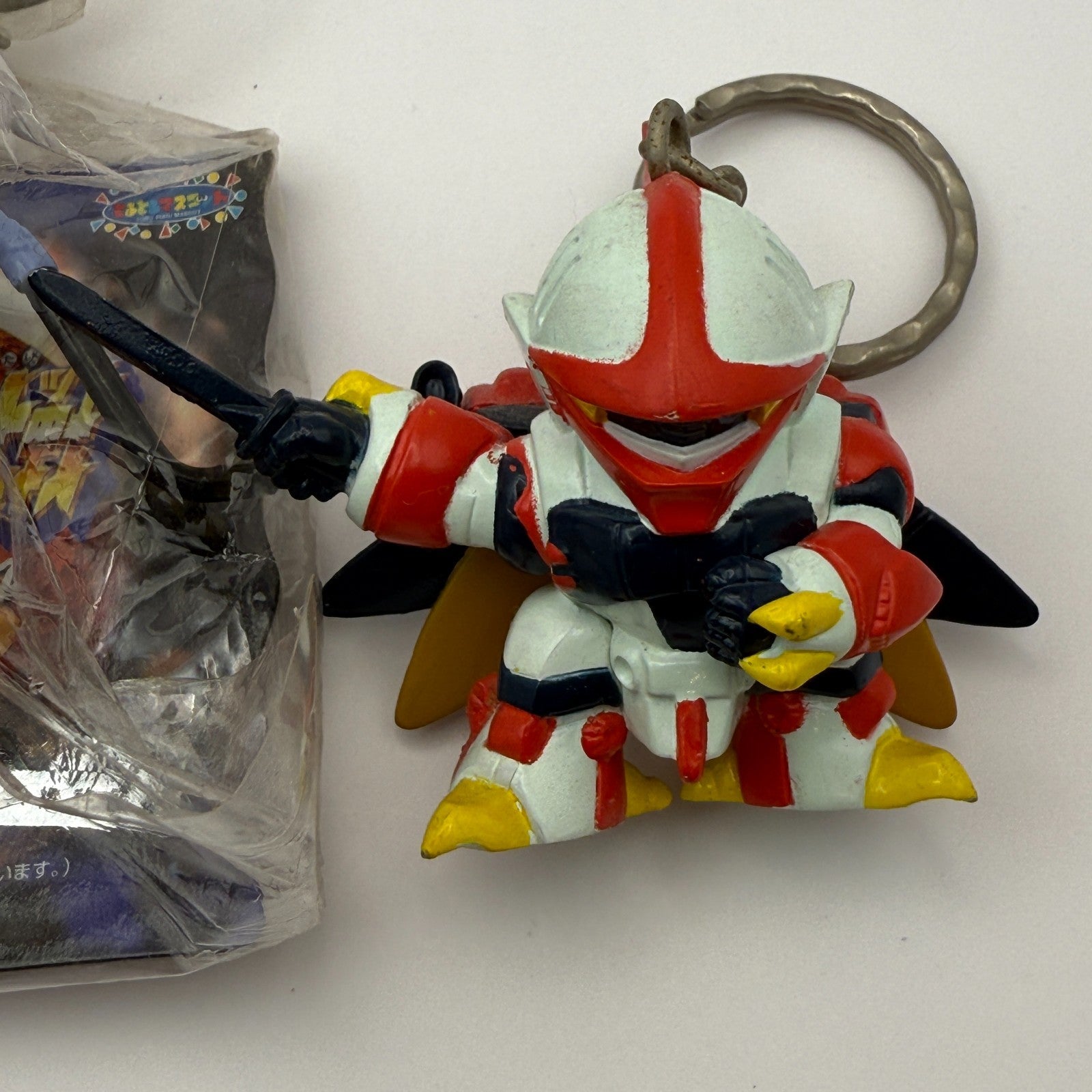 Super Robot Wars Keychain Set Gundam Evangelion Ideon Bilbain Vintage Japan13