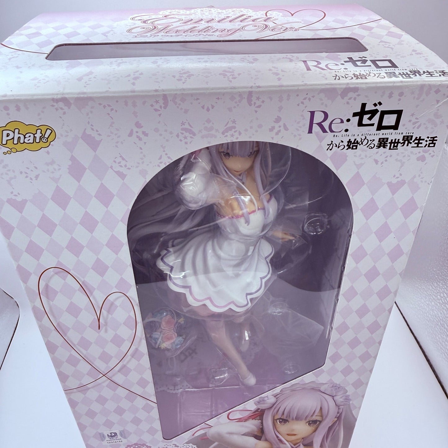 Phat! Re:Zero Emilia Wedding Ver 1/7 Scale Figure Opened Mint Authentic Japan3
