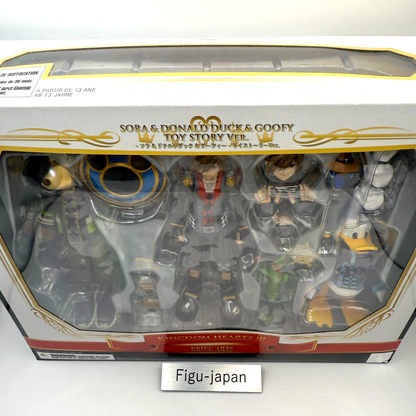 Kingdom Hearts III BRING ARTS Toy Story Sora Donald Goofy Set Figure [Box Wear]7