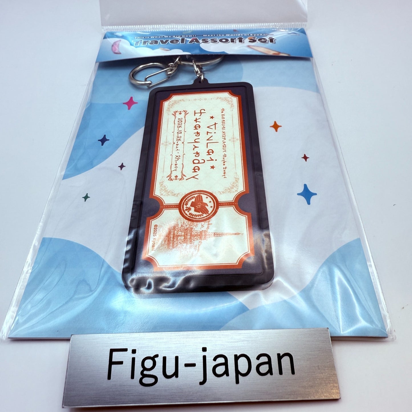 Violet Evergarden Travel Assortment Set Rubber Key chains and travel stickers0