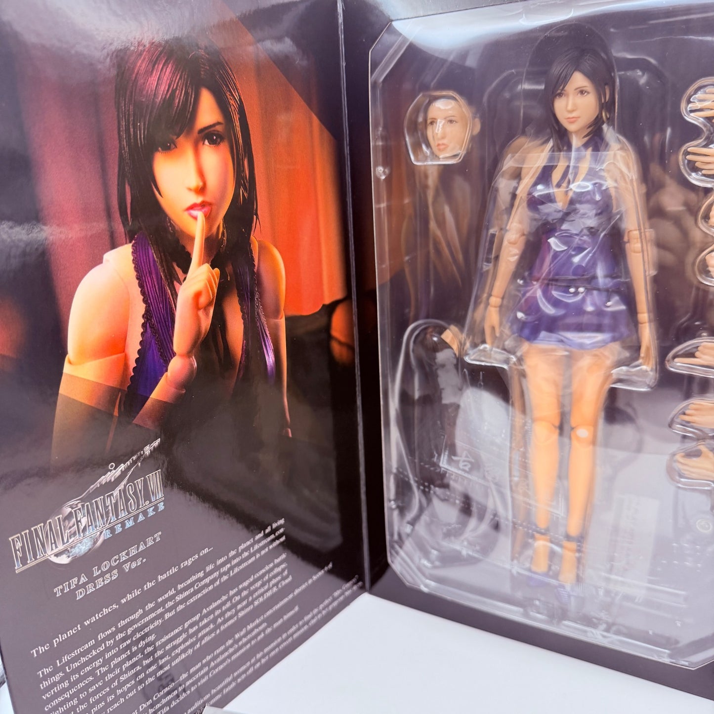 Tifa Lockhart Dress Ver Play Arts Kai Final Fantasy VII Remake Figure FF7 MIB0
