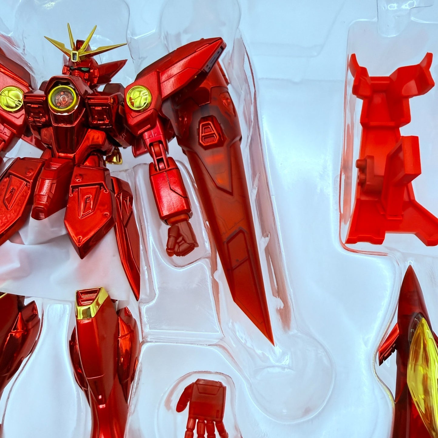 METAL ROBOT SPIRITS Wing Gundam Zero CHOGOKIN 50th Red Plated Bandai NIB15