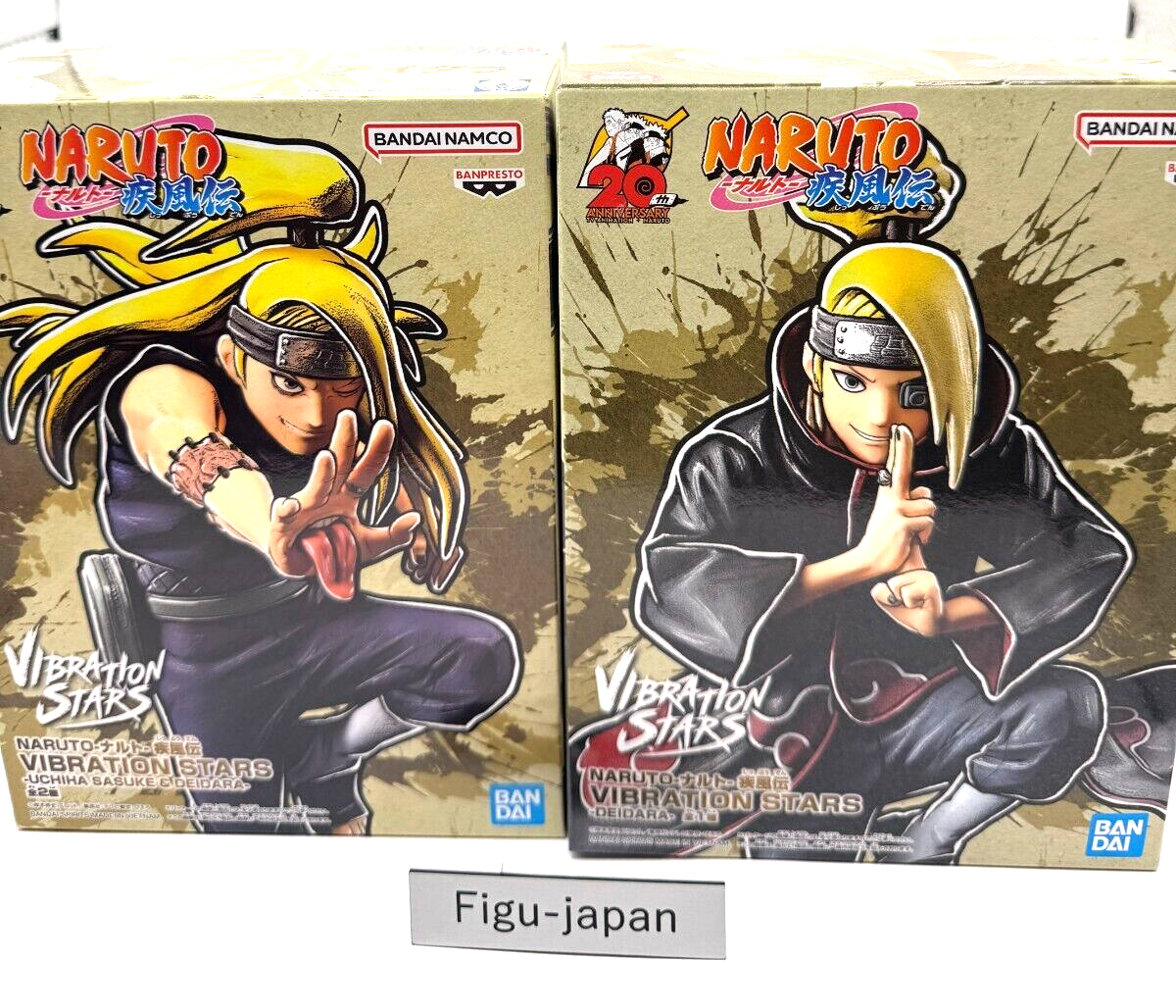 Deidara NARUTO Shippuden 20th  Figure Set of 2 VIBRATION STARS [express NEW]0