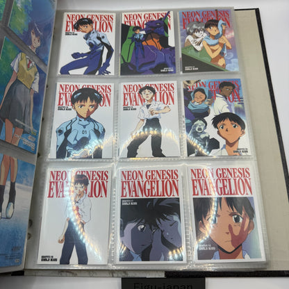 CARDDASS MASTERS Neon Genesis Evangelion PART 1 & 2 PERFECT SET With binder 19977