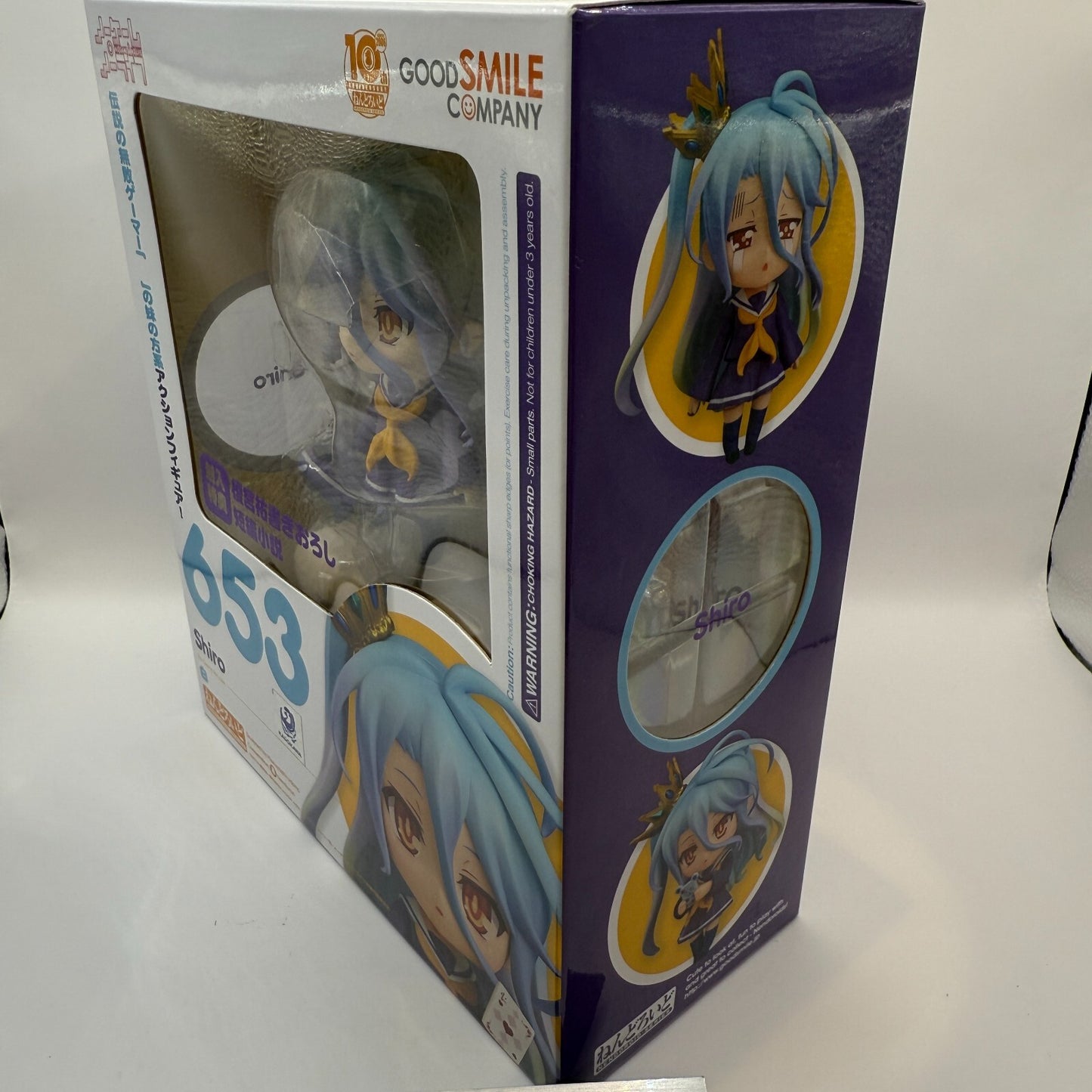 Nendoroid 653 Shiro No Game No Life 1st Ed Figure GSC Top Mint w/Sealed Novel2