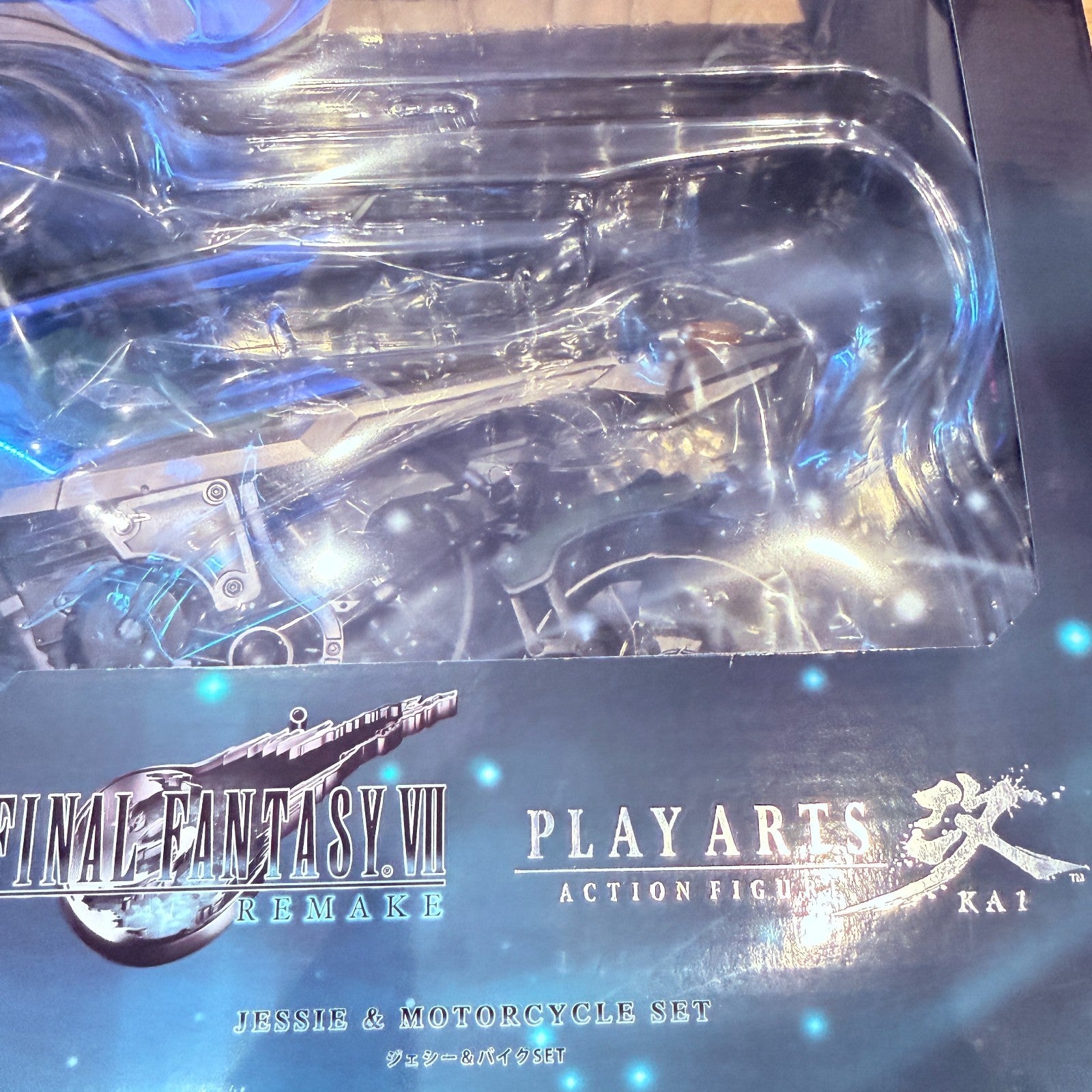 Jessie & Motorcycle Play Arts Kai Final Fantasy VII FF7 Remake Square Enix NIB8